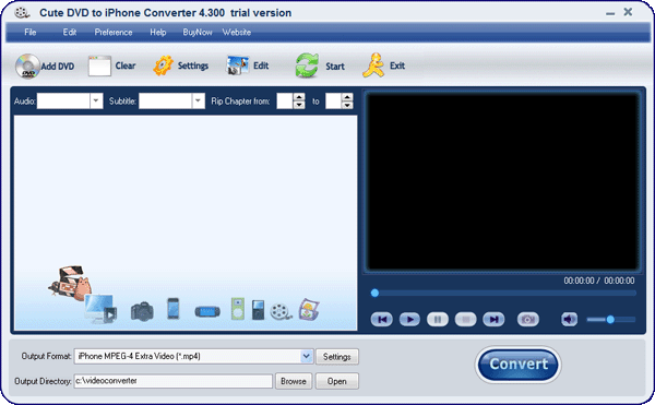 dvd to iphone converter image,screen shot